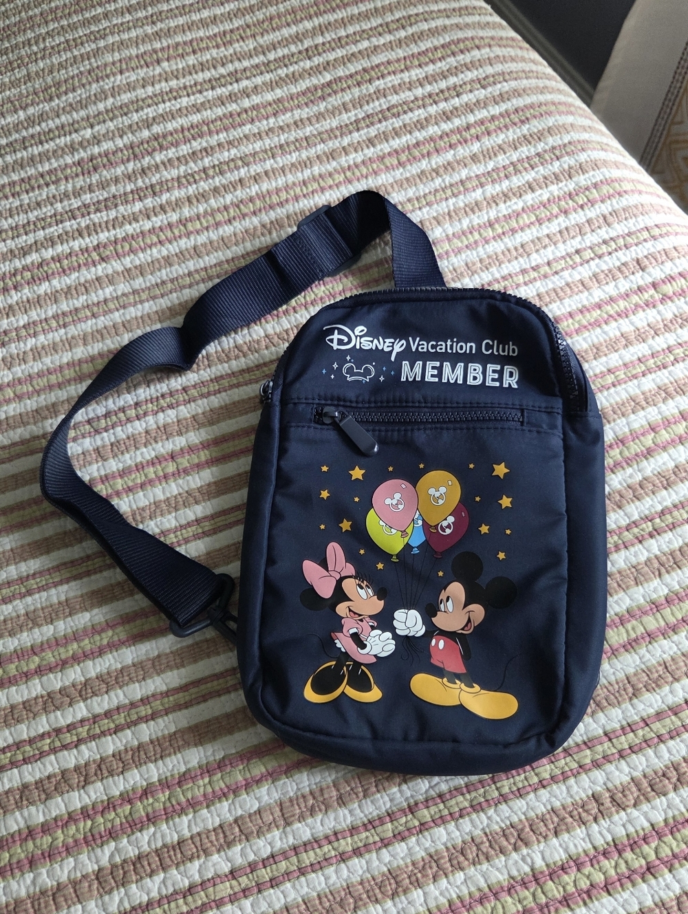 Disney Navy Mickey & Minnie Balloon Crossbody Bag